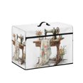 thumbnail image 2 of HELLHERO Sewing Machine Protector Cover 17.7x8.6x12.5 Inch Pockets for Extra Accessories Portable Lightweight, Vintage Sewing Cover, 2 of 8