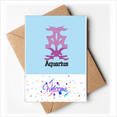 thumbnail image 1 of Rebellious Free Aquarius Art Deco Fashion Welcome Back Greeting Cards Envelopes Blank, 1 of 3