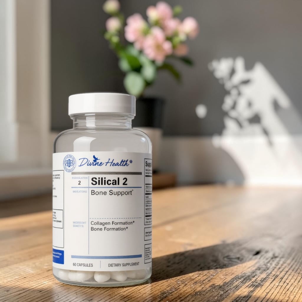 Dr. Colbert, MD Silical 2 | by Divine Health | Formulated by Dr. Chad Price, MD | Supports Bone Flexability & Collagen Production | 60 Capsules