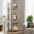 thumbnail image 4 of Bookshelf, 6-Tier Tall Book Shelf, Narrow Bookcase for Small Space, DIY Stackable Bookshelf, for Living Room, Office, Study, Entryway, Industrial, 4 of 6
