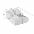 thumbnail image 6 of Oversized Chaise Lounge Chair Indoor, Corduroy Upholstered Modern Sofa Couch,No Assembly Required,Comfy Sleeper Sofa for Living Room,Office&nbsp;, 6 of 6