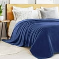 thumbnail image 6 of GustaveDesign 40 x 55 inches Super Soft Coral Fleece Blanket, Lightweight Warm Flannel Fleece Throw Blanket for Home Decoration,Couch,Car,Travel "Blue", 6 of 7