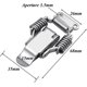 thumbnail image 2 of Gancho de pestillo de gancho de cabina, cerradura de gancho de puerta de acero inoxidable negro, 2 uds., 2 of 5