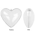 thumbnail image 2 of 10 Uds bolas en forma de corazón decoraciones de plástico transparente para el hogar adornos rellenables árbol de Navidad boda dulces jardín luz fiesta, 2 of 4