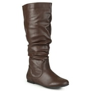 Brinley Co. Women's Extra Wide-Calf Mid-Calf Slouch Riding Boots