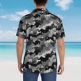 thumbnail image 4 of Fotbe Horse Silhouette Camisa Hawaiana para Hombre Unisex – Camisa Casual de Verano con Botones de Manga Corta de Algodón y Lino,3X-Large, 4 of 7