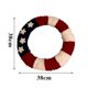 thumbnail image 3 of Corona del Día de la Independencia Patriótica | Tema de la bandera americana Pared y puerta para colgar | Decoración de guirnalda de tela navideña para interiores y exteriores | Versátil para el, 3 of 9