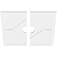 thumbnail image 4 of Ekena Millwork CMP32EY2-06000 32 Po OD x 6 Po ID Carré Embry Architecture Grade PVC Contemporain Médaillon de Plafond - 2 Pièces, 4 of 4