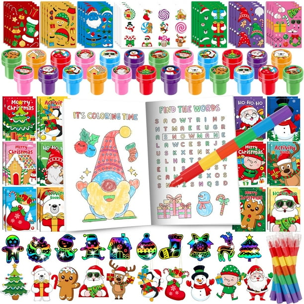 Libros para colorear para niños de Christmas Party Favors BenLouis