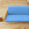 thumbnail image 6 of Solid Futon Cover Slipcover Fit 6"- 8" Futon Mattresses Light Blue, Twin Size 39x75 Inch, 6 of 9