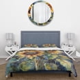 thumbnail image 3 of Designart "Sunflower Symphony Yellow II" Floral Sunflower Bedding Covert Set - Sunflower Yellow Floral Bed Set With 2 Shams, 3 of 6