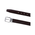 thumbnail image 3 of CTM® Leather Matte Reversible Croc Print Clamp on Buckle Belt, 3 of 4