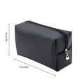 thumbnail image 2 of Bolsa de cosméticos impermeable de viaje portátil, bolsa de artículos de tocador de cuero PU, bolsa de almacenamiento de viaje multifuncional, 2 of 2