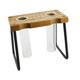 thumbnail image 3 of Contenedor Hidropónico con Base de Madera, para Flores, Jarrón de Cristal, Opción de Regalo para Habitación., 3 of 9