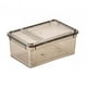 thumbnail image 2 of Caja de alimentación para reptiles, terrario transparente para reptiles, contenedor para transporte de tortugas negro, 2 of 9