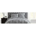 thumbnail image 4 of Truly Soft Everyday CS1969GYFQ-1500 Pleated Comforter Set, Grey, Full/Queen, 4 of 4