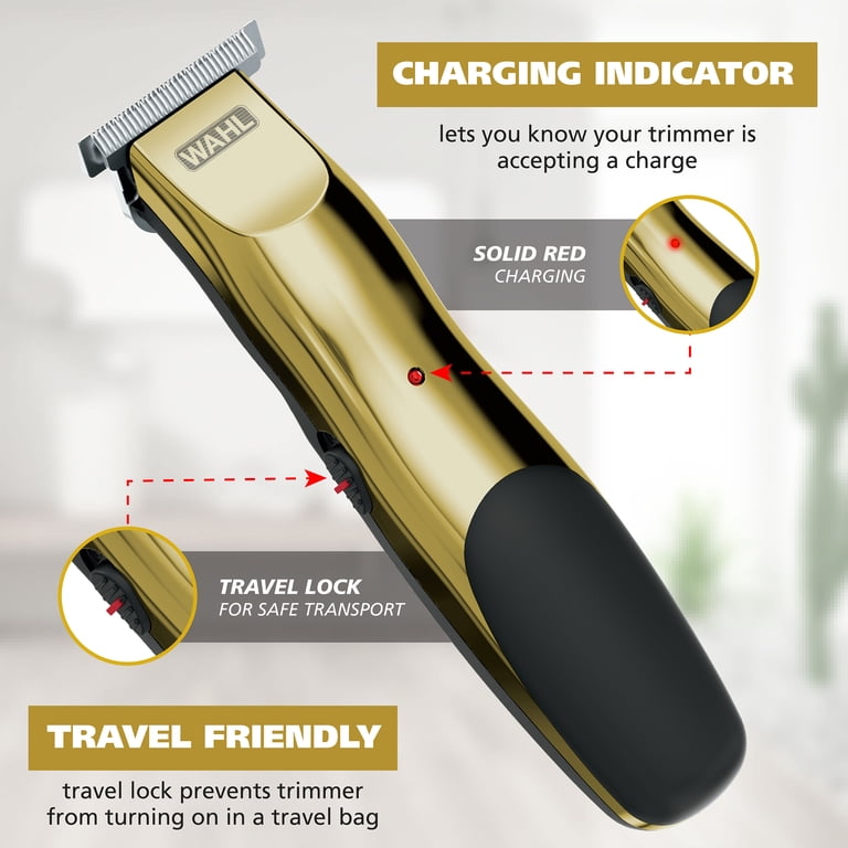 Wahl T-Pro Plus USB Rechargeable Beard Trimmer, Gold photo 8