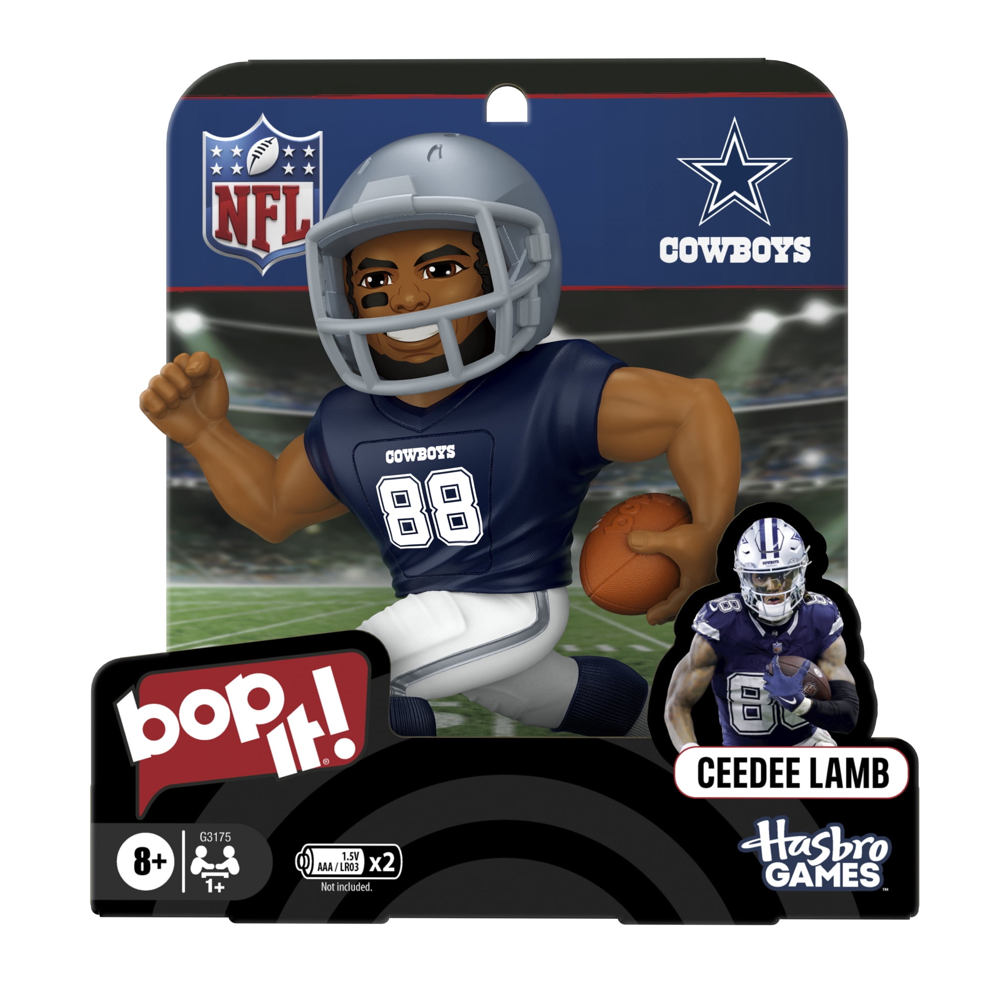 Bop It! CeeDee Lamb Edition Game, Officially Licensed NFL Games for Kids and Teens, 8+