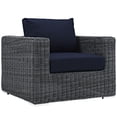 thumbnail image 6 of Modway Summon 5 Piece Outdoor Patio Sunbrella® Sectional Set in Canvas Navy, 6 of 8