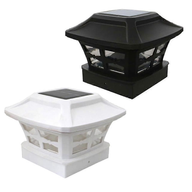Solar Post Cap Lights Outdoor Solar Powered LED Fence Lights for Wooden Posts