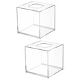 thumbnail image 6 of HOMEMAXS 2pcs Tissue Box Holder Rectangular Napkin Dispenser Napkin Box Napkin Holder for Bathroom, 6 of 8