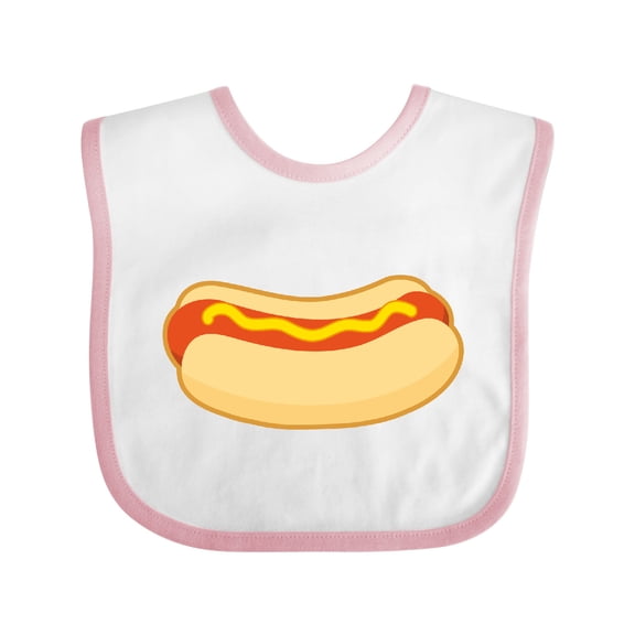 Inktastic Funny Hot Dog Boys or Girls Baby Bib