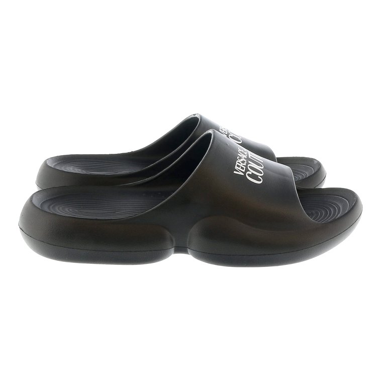 Versace Jeans Couture Mens Black Signature Platform Slide  display picture 3
