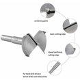 thumbnail image 3 of Brocas para madera, avellanador de madera de carburo de 50 mm, instalación de puertas de madera esféricas, cajones, madera contrachapada, lo ayuda rápidamente a hacer orificios limpios de fondo plano en madera Kuyhfg Bienvenido a Kuyhfg, 3 of 5