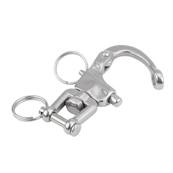 Swivel Shackle 316 Stainless Steel Jaw Swivel Snap Shackle, Quick Release Swivel Snap Shackle, For Sailboat Spinnaker Halyard Halyard