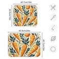 thumbnail image 3 of Carrots with Leave and Dots Dish Drying Mat 18x24 Absorbent Microfiber Draining Rack Pad for Kitchen Counter Sink, 3 of 8