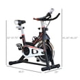 thumbnail image 2 of CoSoTower Vélo d'Exercice Stationnaire Vertical, Bicyclette d'Entraînement Cardio avec Résistance Réglable et Moniteur LCD, Noir, 2 of 7