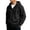 Black #004, variant on Men's Oversized Zip Up Hoodie Fleece Sweatshirts with Pockets Fall Clothes Outfits Long Sleeve Winter Jackets Relaxed Fit Coat 3XL