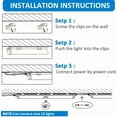 thumbnail image 4 of 10 Pack T8 2FT LED Shop Lights Fixtures 20W 5000K Garage Ceiling Light, 4 of 6