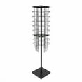 thumbnail image 3 of Rotating Brochure Display Stand, Mesh Magazine Holder Stand Black Wire Rotating Display Rack with 36 Pocket Magazine Book Storage for Offices Organizer, Trade Show Exhibitions or R, 3 of 7