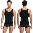 Mens Compression Undershirts Ultra Slimming Body Shaper Belly Control Vest Workout Active