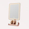 thumbnail image 2 of Impressions Vanity Charmed Tri Tone LED Makeup Mirror with Lights and Catchall Tray (Rose Gold), 2 of 9