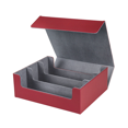 thumbnail image 1 of Card Storage Box for Trading Cards, 1800+ PU Card Deck Case, Magnetic Closure Card Box for Magnetic Game Cards Red, 1 of 7