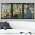 thumbnail image 2 of wall26 Framed Canvas Print Wall Art Set La Grande Jatte by Georges Seurat Cultural Historic Oil Painting Fine Art Reproduction Scenic Colorful for Living Room, Bedroom, Office - 16"x24"x3 B, 2 of 5
