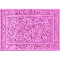 thumbnail image 1 of Ahgly Company Indoor Rectangle Animal Pink Traditional Area Rugs, 2' x 3', 1 of 4