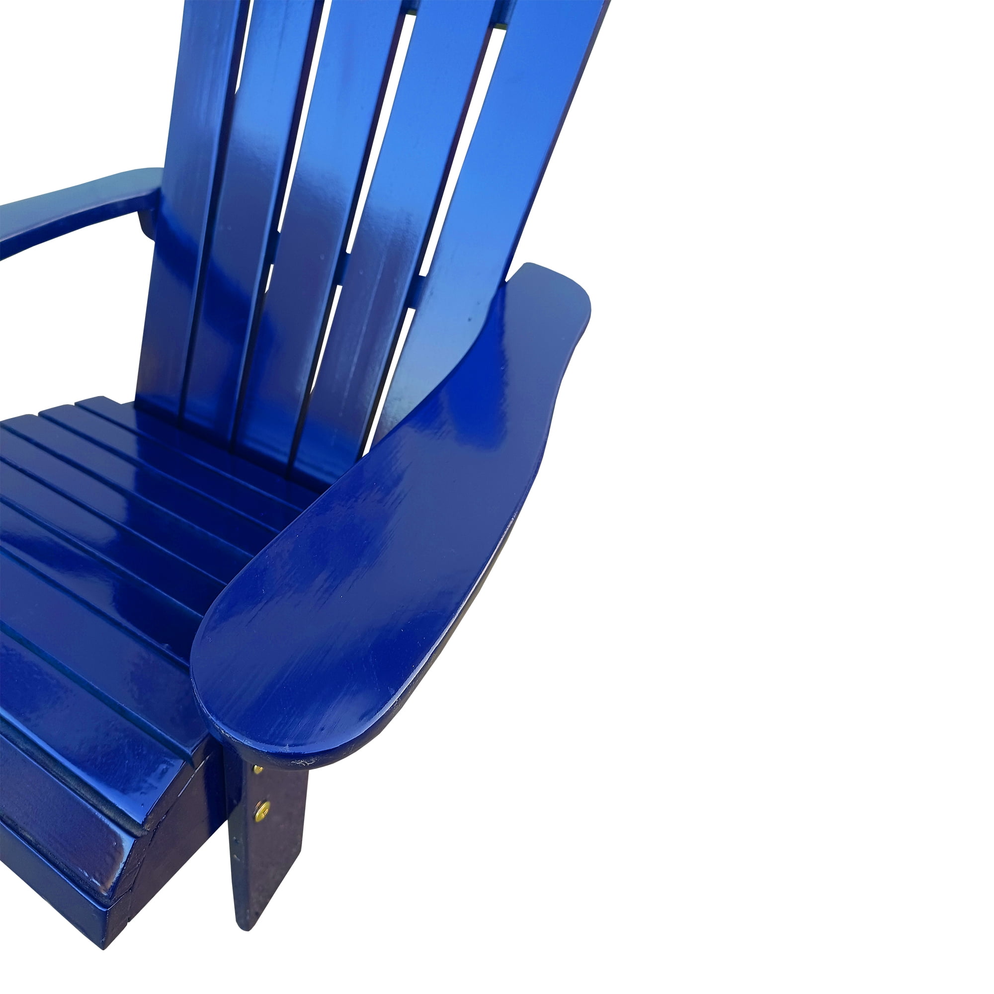 Olurrisa Solid Poplar Wood Adirondack Chair White – Comfortable Patio/Porch/Deck/Garden Chair, Assembly Required