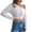 White, variant on Herrnalise Women's Knitted Crop Tops Fashion Casual Long Sleeve Off Shoulder Knit Round-Neck Sweater Vest Women