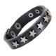thumbnail image 4 of Brazalete de Cuero PU Hugo Negro 15mm Ancho para Mujeres y Hombres, 4 of 10