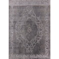 thumbnail image 1 of Ahgly Company Indoor Rectangle Mid-Century Modern Carbon Gray Oriental Area Rugs, 5' x 7', 1 of 6