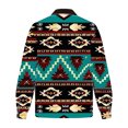 thumbnail image 4 of ZCFZJW Mens Western Aztec Jacket Vintage Print Sherpa Jackets Men Fall Winter Sherpa Fleece Lined Ethnic Style Casual Zipper Fuzzy Warm Outwear Coat with Pocket Multicolor M, 4 of 8