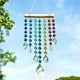 thumbnail image 5 of Xihbxyly Campana de Viento Atrapasol, Diseño Irregular de Palo de Madera, Prismas de Cristal En Forma de Corazón, Reflejo de Luz Brillante, Decoración para Interiores y Exteriores, Decoración para Bo, 5 of 5