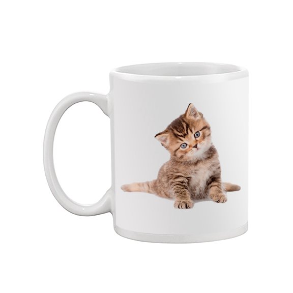 Tabby Kitten Sitting Mug  -Image by Shutterstock,