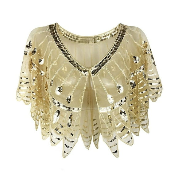 The Great Gatsby Vintage 1920s Masquerade Women's Sequins Costume Cosplay Event Party Festival Shawl