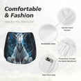 thumbnail image 4 of KLL Forest Meditating Goat Pattern Shorts Women,Athletic Shorts High Waisted Running Shorts Pocket Sporty Short Gym Elastic Workout Shorts-Medium, 4 of 7