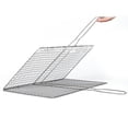 thumbnail image 2 of Luckyn Barbecue Grilling Basket Grill BBQ Net Steak Meat Fish Veg Mesh Holder Tools, 2 of 9