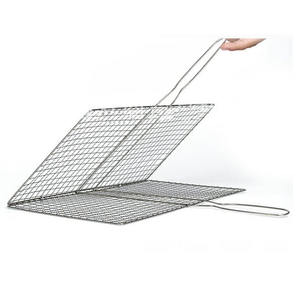 Barbecue Grilling Basket Grill BBQ Net Steak Meat Fish Veg Mesh Holder Tools